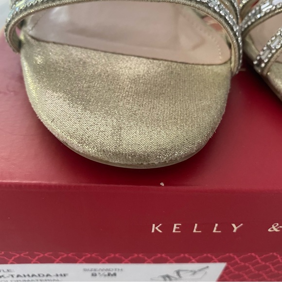 Kelly and Katie Platino Shimmer and Sand Evening Shoes size 8.5M - Picture 10 of 12